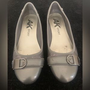 Silver loafers
